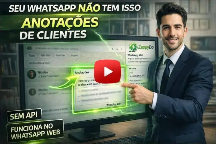 Demonstração do CRM ZappyDo para WhatsApp Web